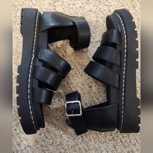 Wild Fable Black Ankle Sandals